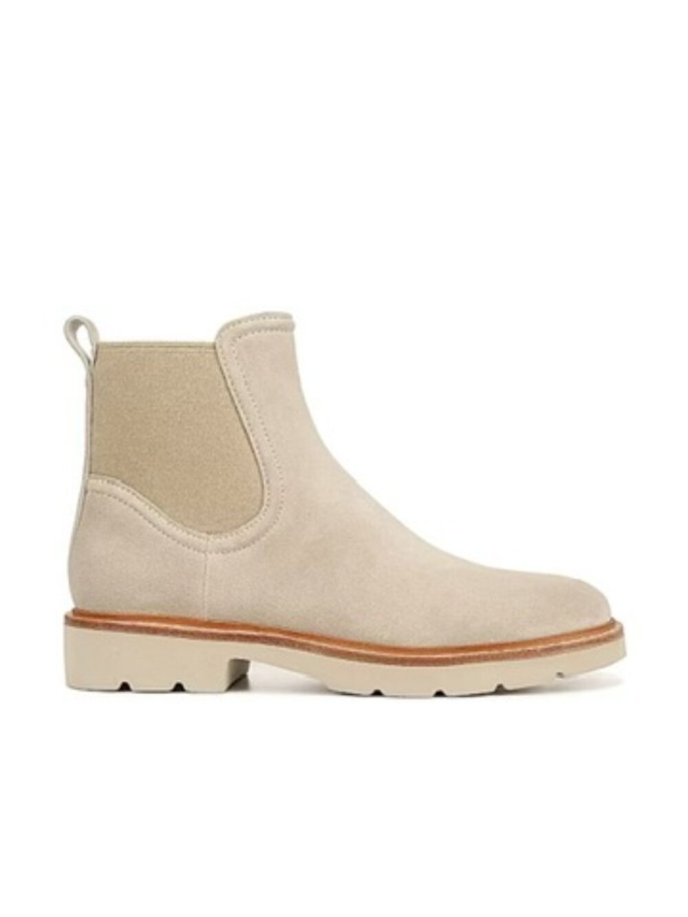 New Vince Rue Suede Chelsea Ankle Boots Water Repellent Cobblestone Sz US 9.5